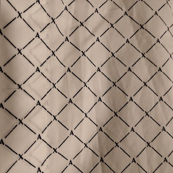 Armani Exchange A/X shirt mens M Medium white all over slim fit long sleeve - Picture 3 of 8